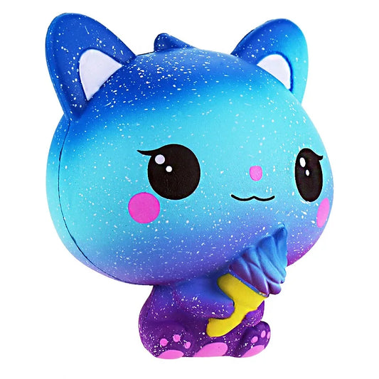 Squishy kawaii chat bleu