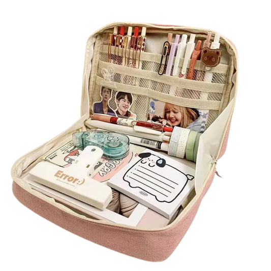 Trousse Scolaire Multi Compartiments - Rangement Optimal 🌈