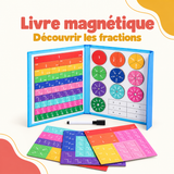 Livre magnétique pour apprendre les fractions