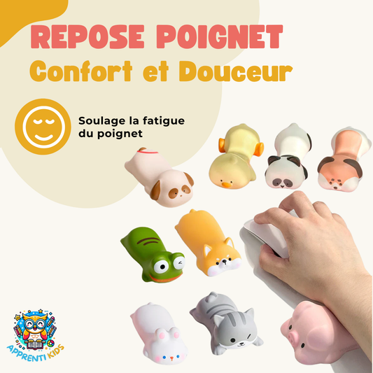 Repose Poignet Kawaii – Confort et Douceur pour Petites Mains Fatiguées 🐾