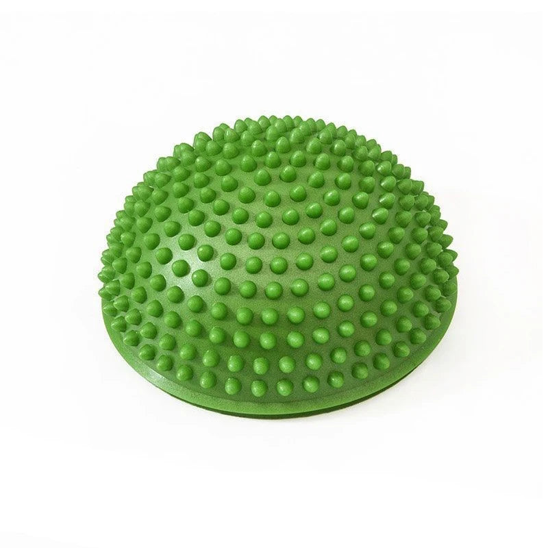 Demi-sphère sensorielles à picots verts pour parcours de motricité
