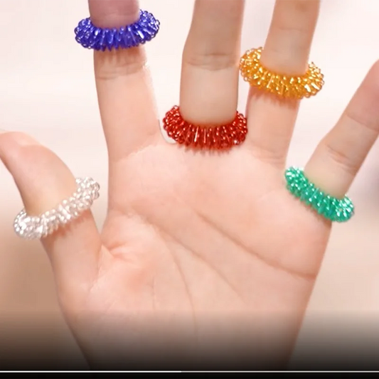 Fidget Toys - Bagues d'Acupression Anti-Stress - Lot de 5 ou 10 🧘‍♀️
