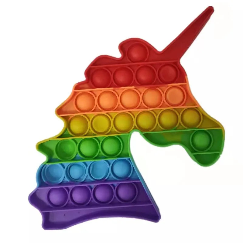Fidget Toys Bubble Push-It Licorne Arc en ciel