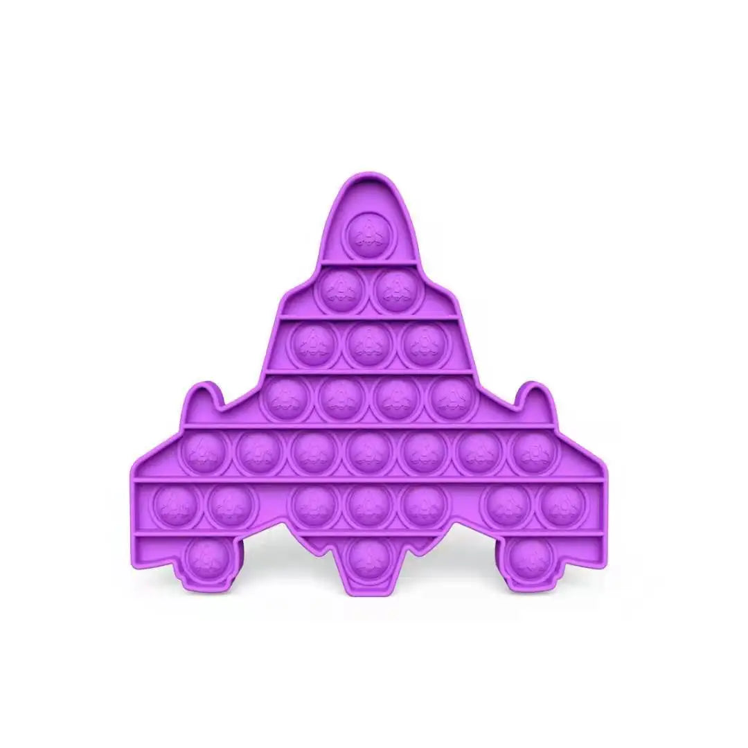 Fidget Toys Bubble Push-It avion mauve