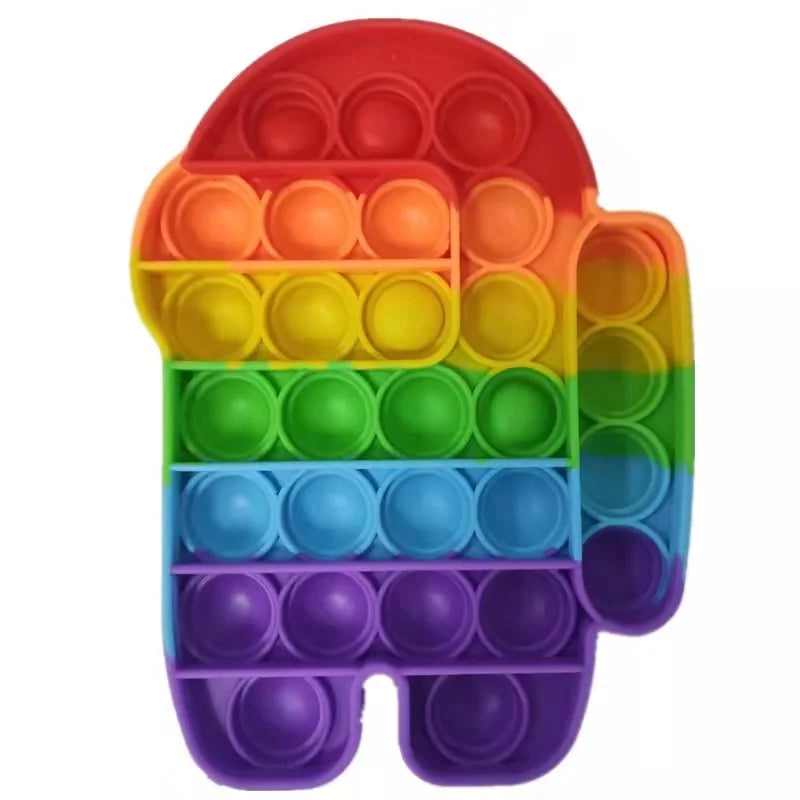 Fidget Toys Bubble Push-It bonhomme arc en ciel 3