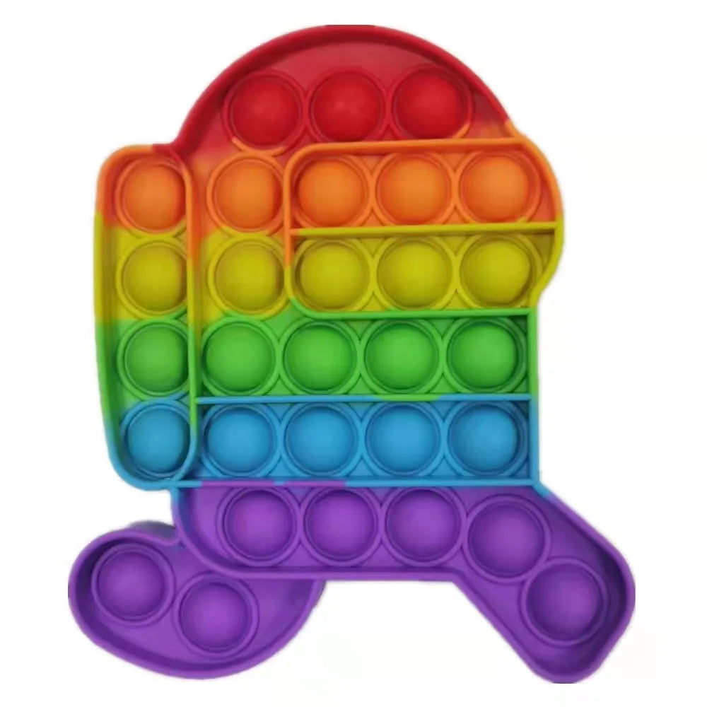 Fidget Toys Bubble Push-It bonhomme arc en ciel 2