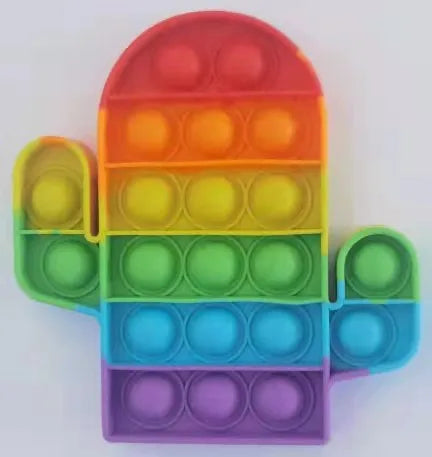 Fidget Toys Bubble Push-It cactus arc en ciel