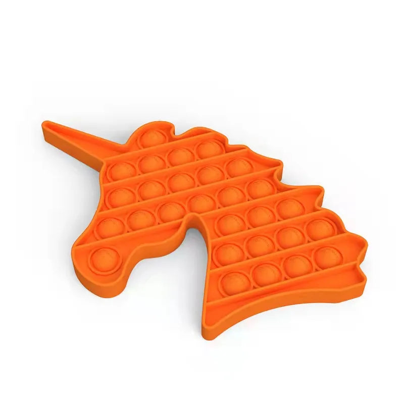 Fidget Toys Bubble Push-It licorne orange
