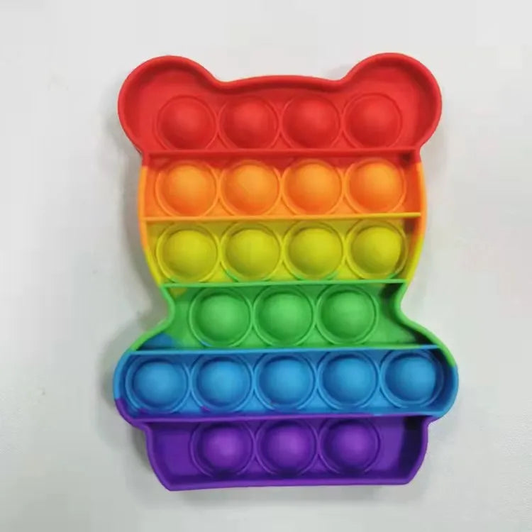 Fidget Toys Bubble Push-It ours arc en ciel