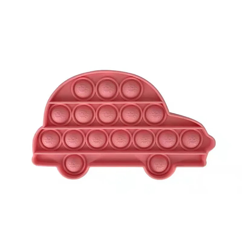 Fidget Toys Bubble Push-It voiture rose
