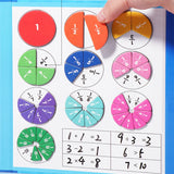 Livre magnétique pour apprendre les fractions