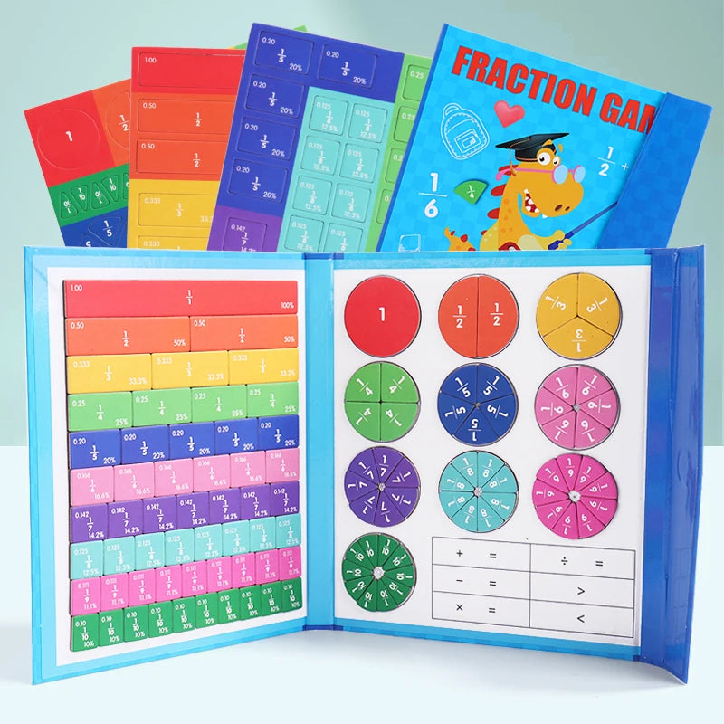 Le Livre Magnétique des Fractions :  Un Voyage Ludique dans le Monde des Nombres ! 🧮✨