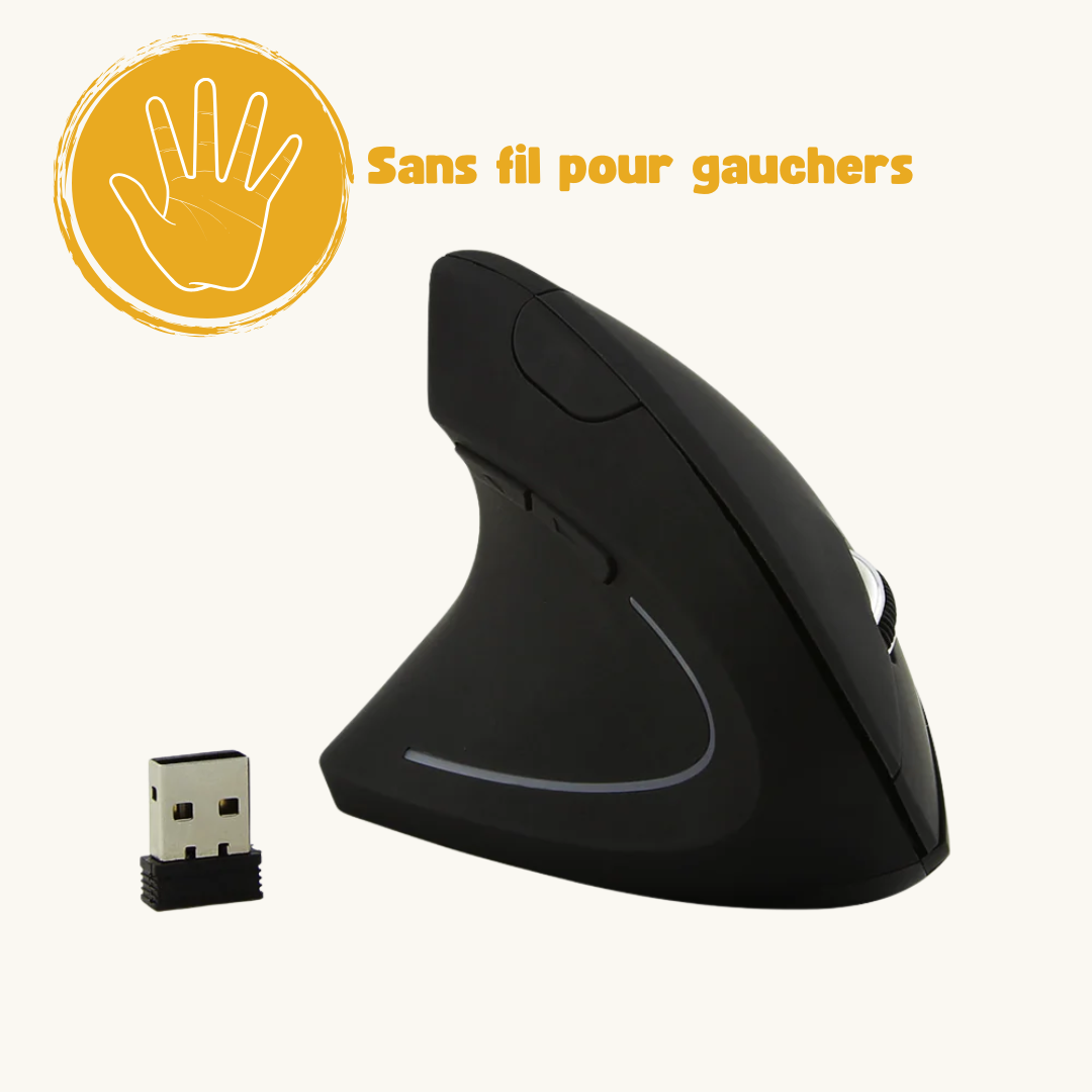 Souris Ergonomique Verticale Sans Fil - Droitier ou Gaucher 💻✨