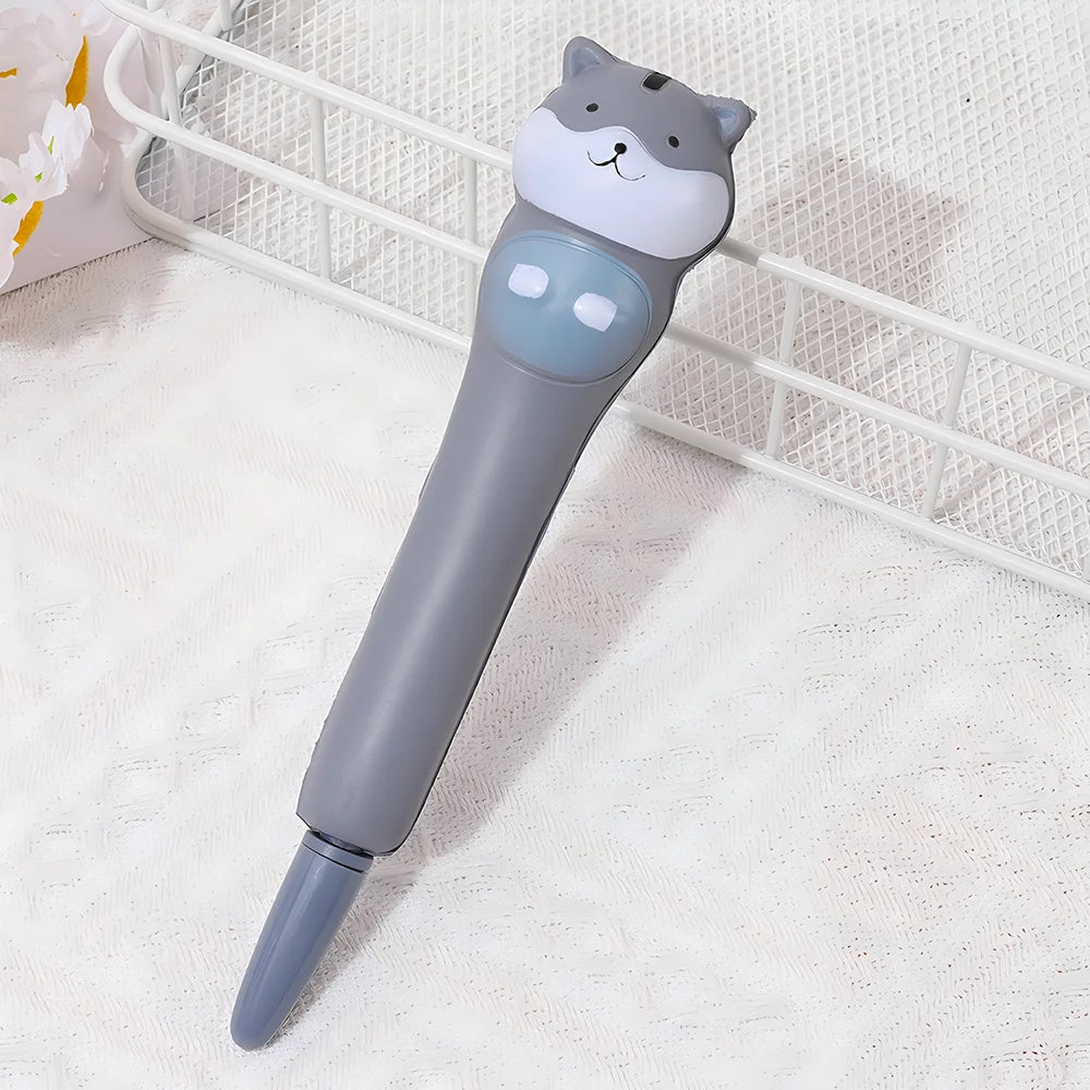 Stylo Squishy Chat Gris
