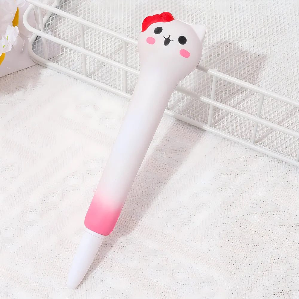 Stylo Squishy Chat Rouge