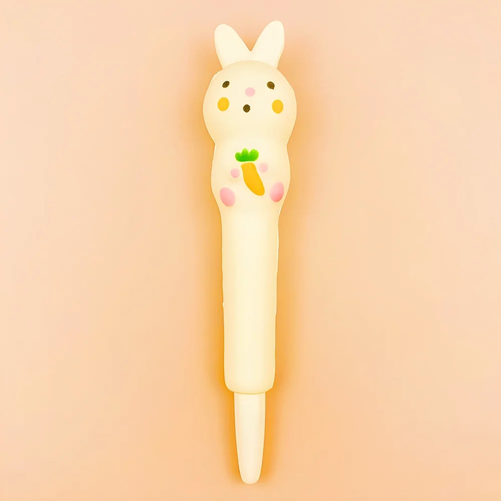 Stylo Squishy Kawaii Lapin Jaune