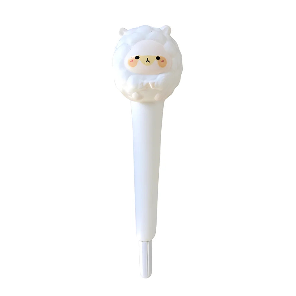 Stylo Squishy Kawaii Mouton Blanc