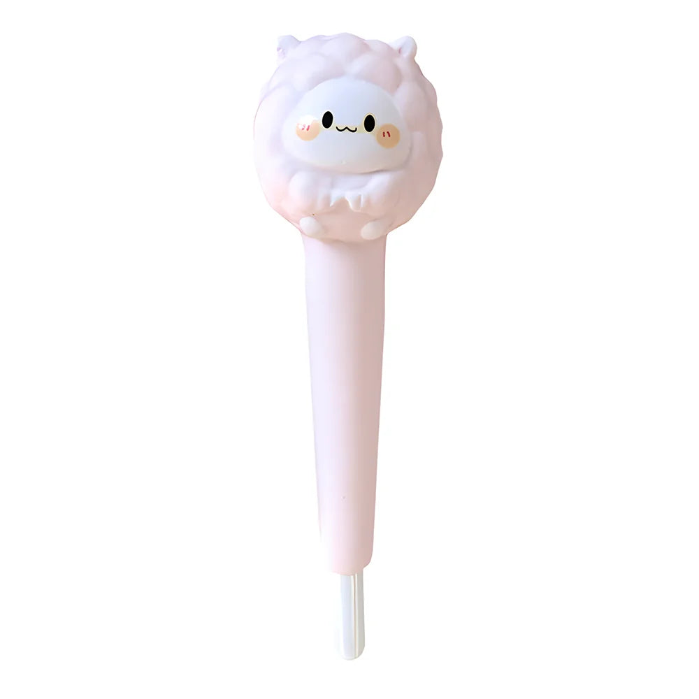 Stylo Squishy Kawaii Mouton Rose Clair
