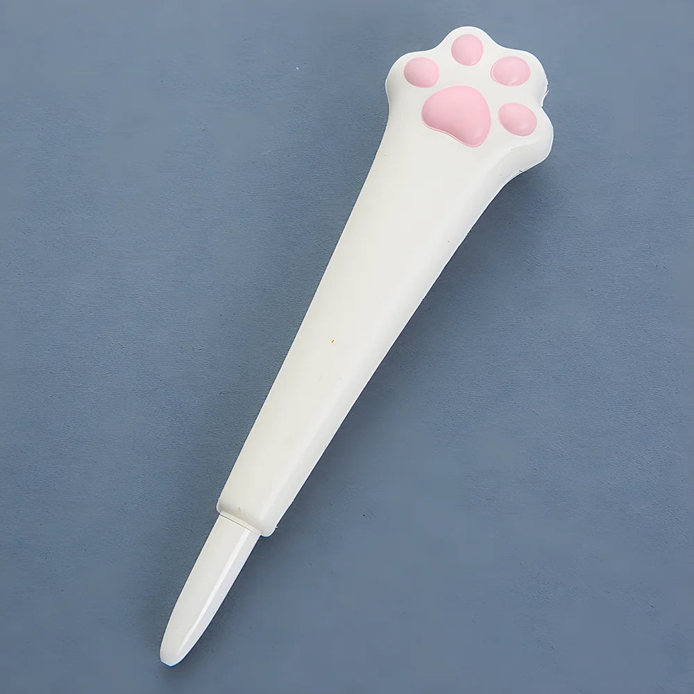 Stylo Squishy Kawaii Patte Chat Blanche