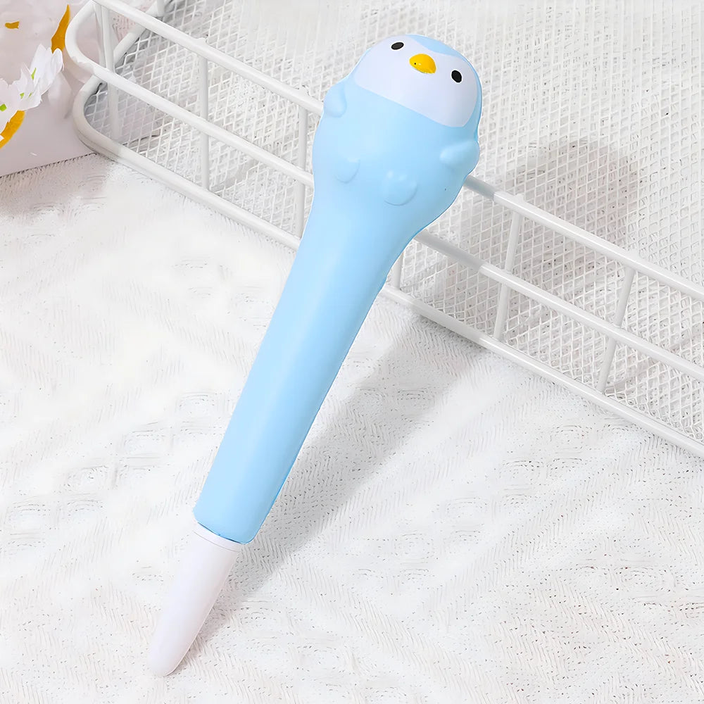 Stylo Squishy Kawaii Pingouin