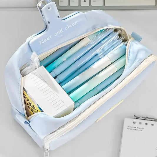 Trousse Scolaire à 2 Compartiments - Organisation Facile 🖊️