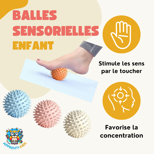 Balles Sensorielles Rondes à Picots : Stimulez les Sens et Détendre les Muscles🖐️🧠