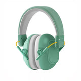 Casque antibruit enfant ApprentiKids vert avec arceau réglable et coussinets rembourrés.