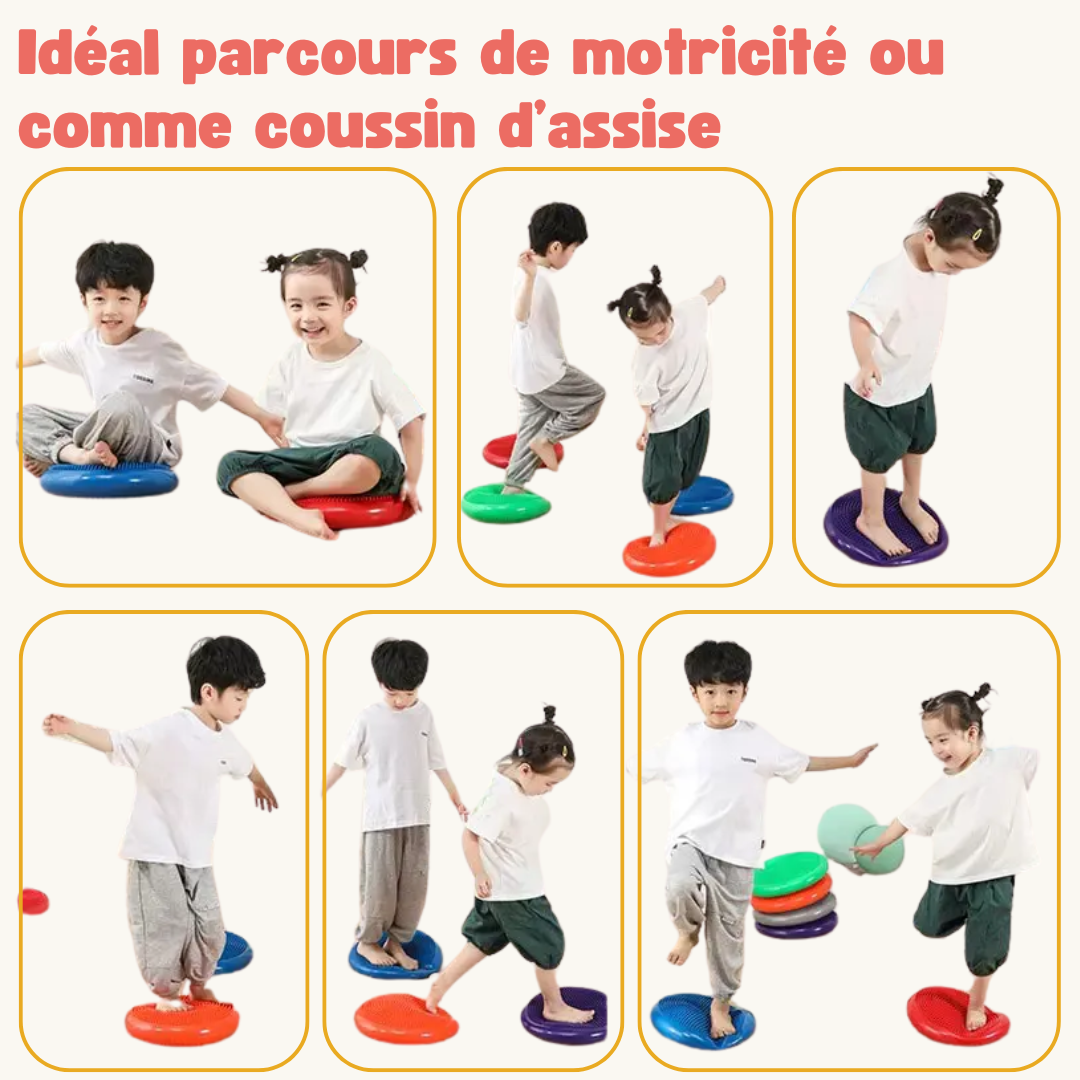 Coussin d'Équilibre Rond : Stimulez l'Équilibre et la Concentration 🤸‍♀️🧠