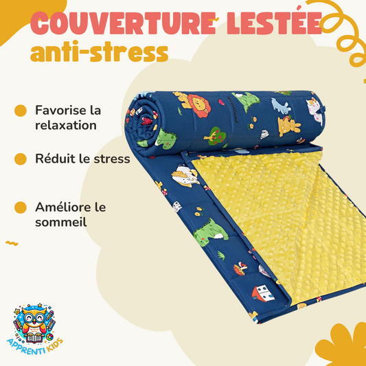 Couverture lestée anti-stress - favoriser la détente et le sommeil des enfants 😴✨