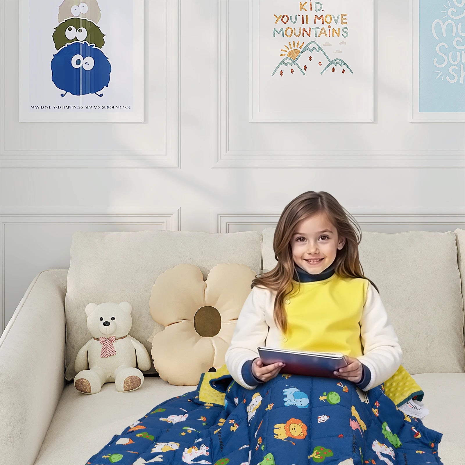 Couverture lestée anti-stress - favoriser la détente et le sommeil des enfants 😴✨