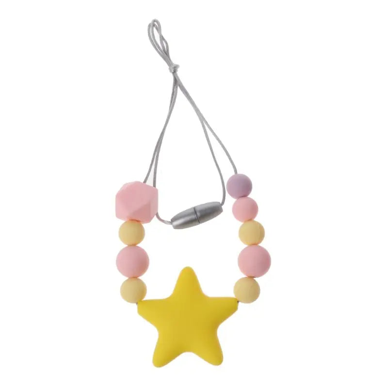 Fidget Toy collier à mâcher jaune