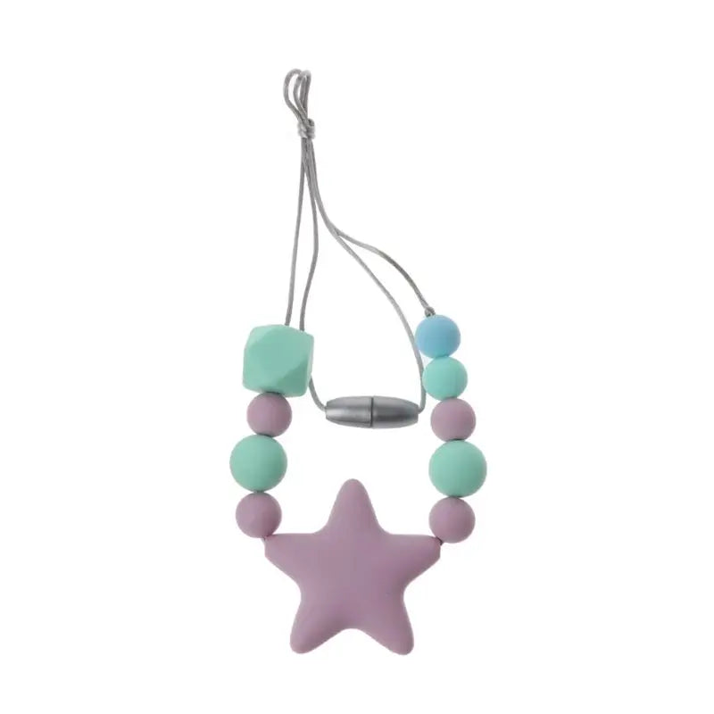 Fidget Toy collier à mâcher mauve