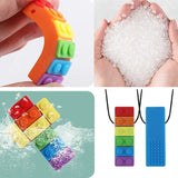 Fidget Toy collier à mâcher brique résistante