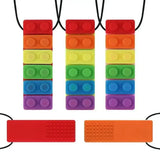 Fidget Toy collier à mâcher brique zoom