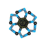 Fidget toy hand spinner bleu