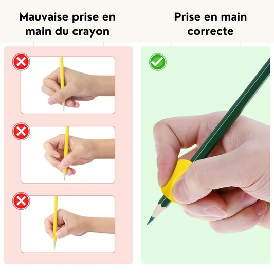 Grips d'Écriture Ergonomiques en Silicone :  Facilitez l'Apprentissage de l'Écriture ! ✍️