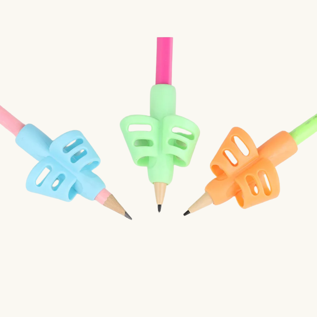 Lot de 3 Grips d'Écriture Ergonomiques – Améliorez la Posture et la Prise en Main du Stylo