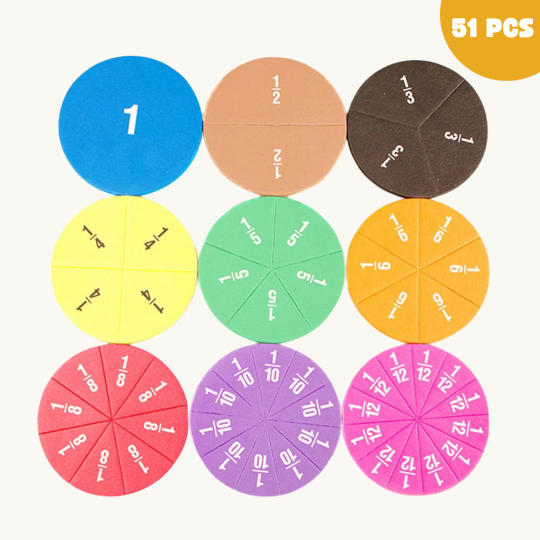 J'apprends les fractions 51Pcs