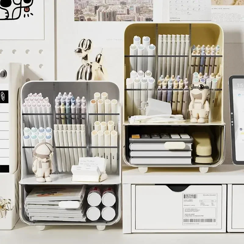 Organiseur de Bureau Moderne :  Accès Facile et Vision Optimale des Fournitures 🗂️