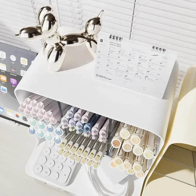 Organiseur de Bureau Moderne :  Accès Facile et Vision Optimale des Fournitures 🗂️