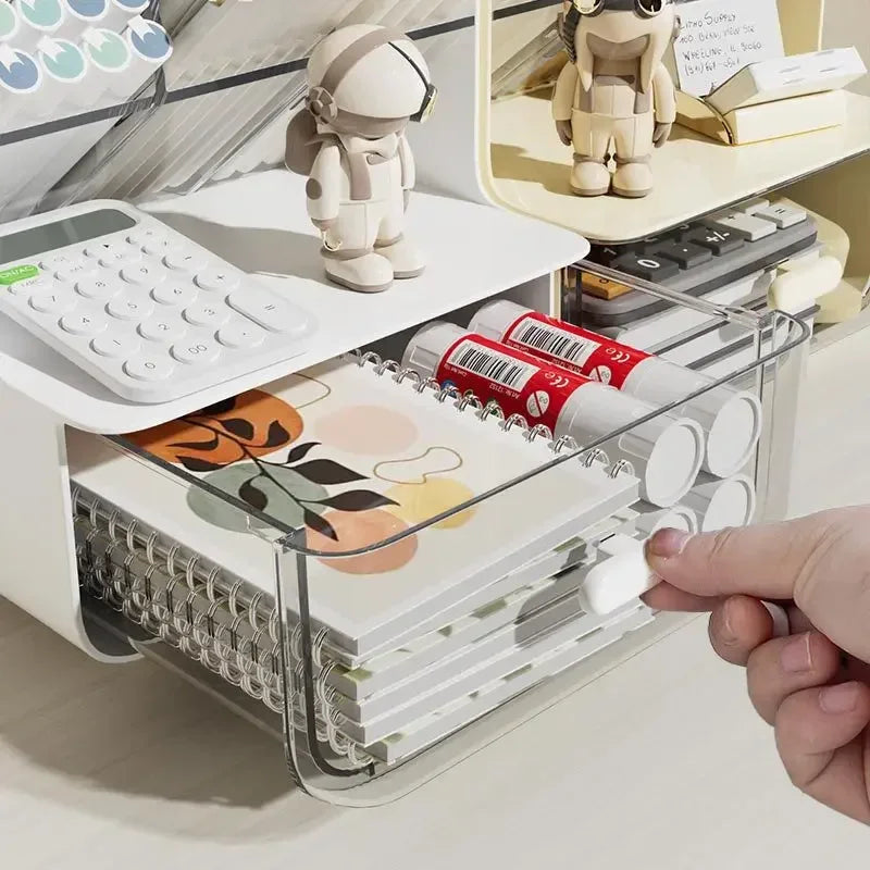 Organiseur de Bureau Moderne :  Accès Facile et Vision Optimale des Fournitures 🗂️
