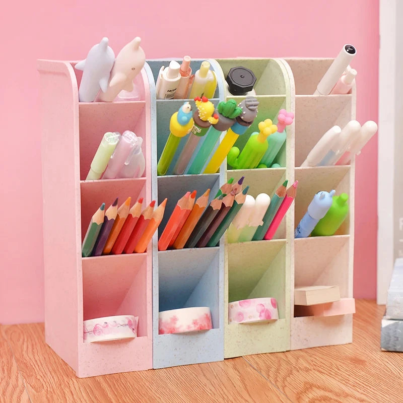 Porte-Crayons Vertical : Un organiseur de Bureau pratique et modulable🌈