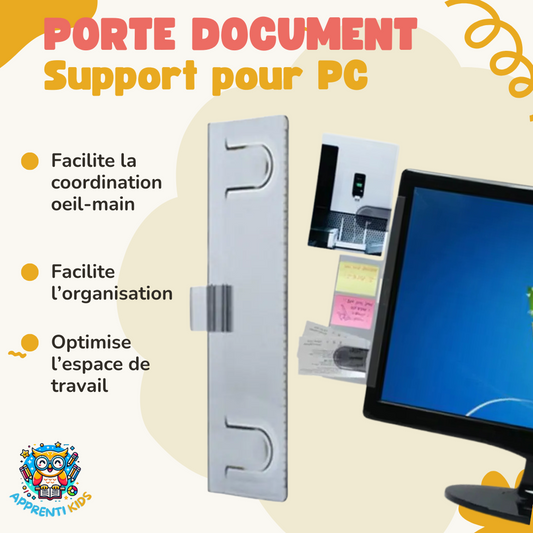 Support Vertical de Documents pour Écran