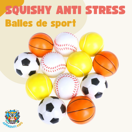 Squishy en forme de Balles de Sport ⚽🏀