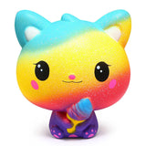 Squishy kawaii chat arc en ciel