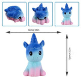 squishy licorne anti stress dimensions