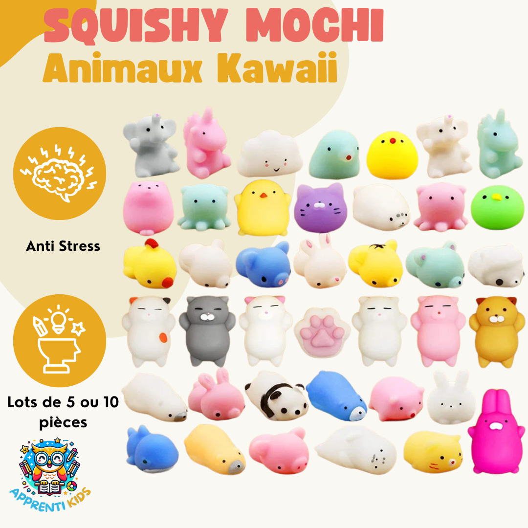 Squishy Mochi Kawaii Animaux Anti-Stress 🦄🍩