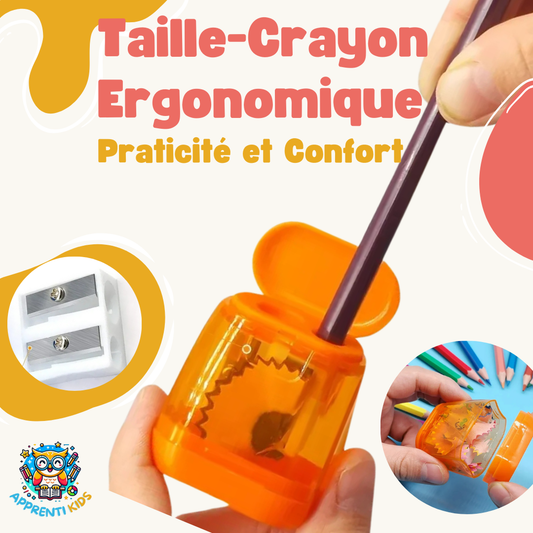 Taille-Crayon Ergonomique : Précision et Confort pour un Apprentissage Facile ✏️