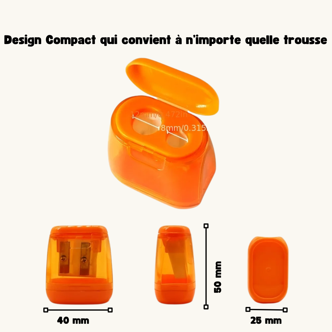 Taille-Crayon Ergonomique : Précision et Confort pour un Apprentissage Facile ✏️