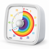 Timer visuel 60 minutes arc-en-ciel avec nuage, présenté seul, inclus dans le kit concentration.